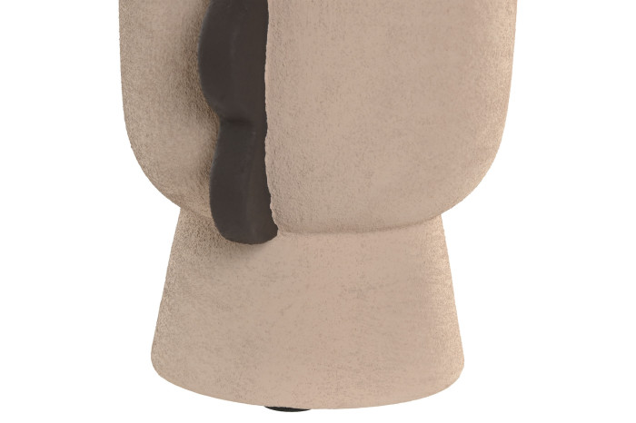 JARRON GRES 21X14X38 RUGOSO MARRON - Imagen 4