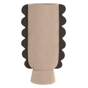 JARRON GRES 21X14X38 RUGOSO MARRON