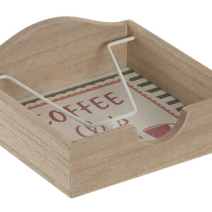 SERVILLETERO MDF METAL 19X19X7,5 MULTICOLOR