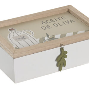 CAJA INFUSIONES MDF 24X16X7,5 VERDE
